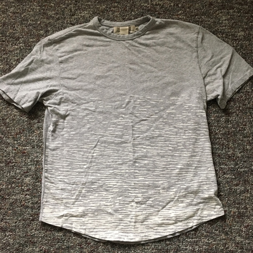 Scoop hem grey tee